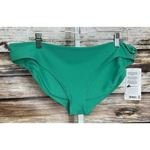 Athleta Women's Cloudbreak Rib Mid Rise Bikini Bottom Size XL New Green